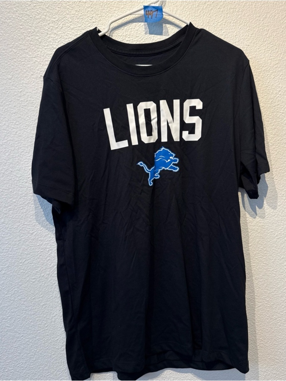 Nike NFL Dri-FIT Black Detroit Lions Tee BNWOT Sz L